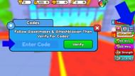 The Codes button is indicated by an "ABX" icon (Image via Roblox)